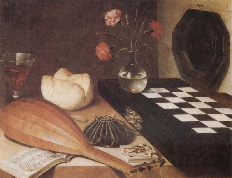 Lubin Baugin Still Life with Chessboard oil painting image